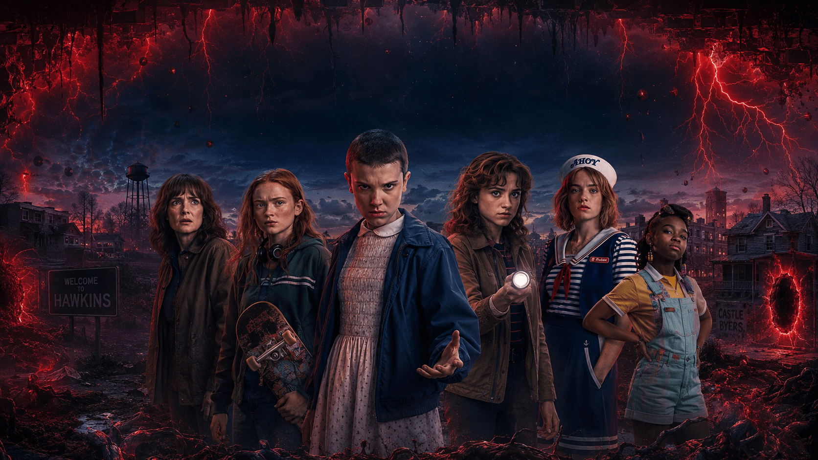 The Main Female Cast of Stranger Things
