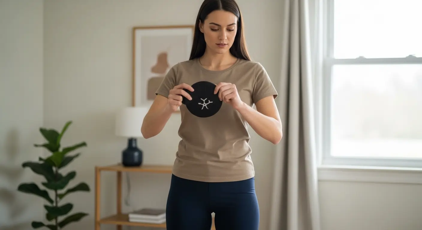 women's exercise routine at home showing strength and cardio moves
